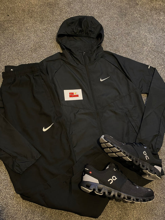 Nike miler tracksuit black